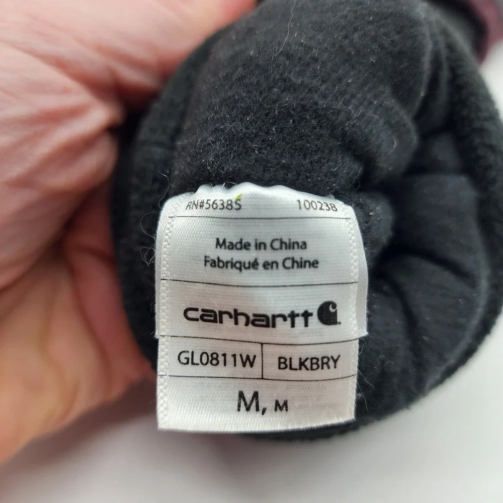 Carhartt GL0811W Storm Defender Womens Medium Insulated Gloves Blackberry EUC